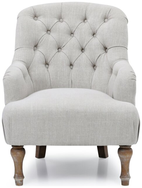 Kyoto Charlie Fabric Armchair - Cream - image 1