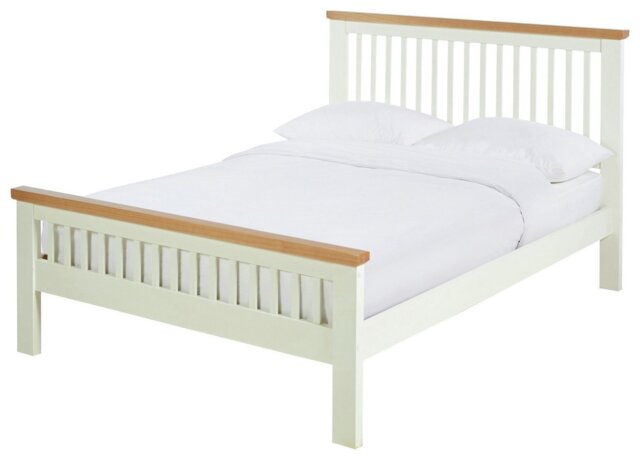 Argos Home Aubrey Kingsize Wooden Bed Frame - Two Tone - image 1