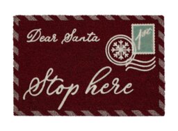 Argos Home Santa Stop Here Christmas Doormat - thumbnail 2