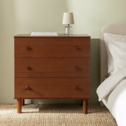 Habitat Akio 3 Drawer Chest - Walnut - thumbnail 1