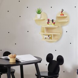 Disney Mickey Wall Mounted Bookcase - Light Wood - thumbnail 1