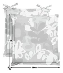 Habitat x Scion Pack of 2 Kukkia Garden Chair Cushions - thumbnail 2