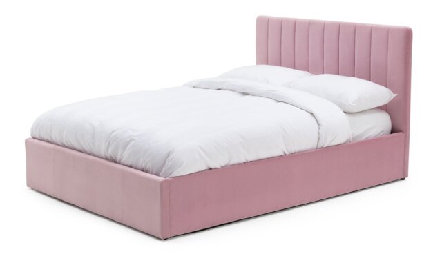 Argos Home Pandora Small Double End Lift Ottoman Bed Pink by