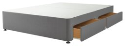 Silentnight Double 4 Drawer Divan Bed Base - Grey - thumbnail 2