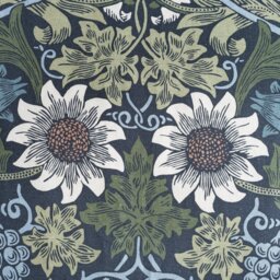 Habitat x Morris & Co. Sunflower Curtains - Navy - 168x229cm - thumbnail 2