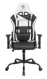 Deltaco DC210 Faux Leather Gaming Chair - Black and White - thumbnail 2