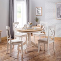 Julian Bowen Davenport Solid Wood 4 Seater Dining Table - thumbnail 2
