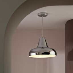 Habitat Aerial Metal Pendant Light - Polished Chrome - thumbnail 1