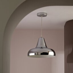 Habitat Aerial Metal Pendant Light - Polished Chrome - thumbnail 2