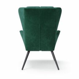 Dorel Dalton Velvet Accent Chair - Green - thumbnail 2