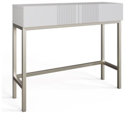 Frank Olsen Iona 2 Drawer Console Table - White - thumbnail 1