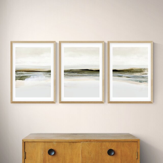 East End Prints Winter Landscape Oak Frame Art Print - A2 - image 1