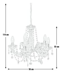Argos Home Inspire 5 Light Chandelier - Clear - thumbnail 2
