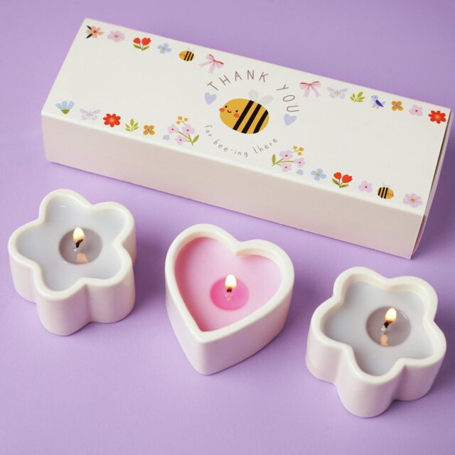 Widdop Love Life Mini Candle Gift Set Of 3 - Thank You - image 1