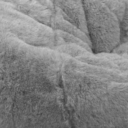 rucomfy Hygge Faux Fur Bean Bag - Grey - thumbnail 2