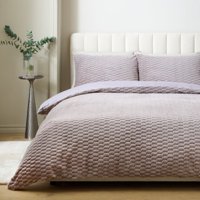 Argos Home Jewel Fur Grey Bedding Set - Double - image 1