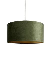 Habitat Green Velvet Easy Fit Lampshade - 40cm