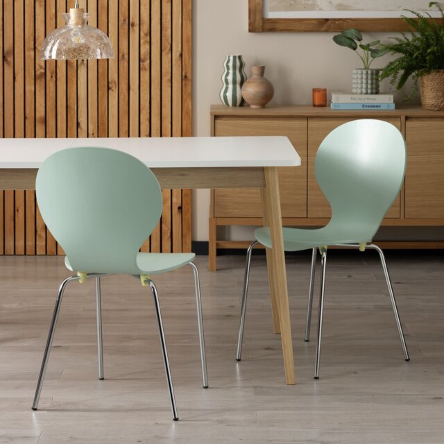 Habitat Bentwood Metal Dining Chair - Sage Green - image 1