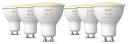 Philips Hue GU10 4.2W Smart Light Bulb - Pack of 6 - thumbnail 1