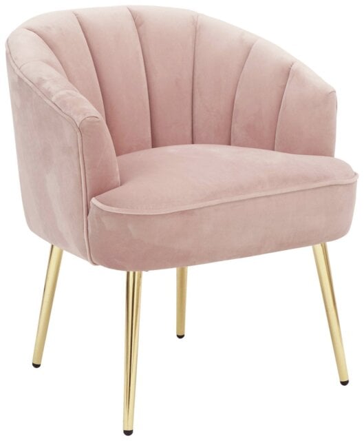 GFW Pettine Fabric Accent Chair - Blush Pink - image 1