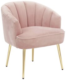 GFW Pettine Fabric Accent Chair - Blush Pink