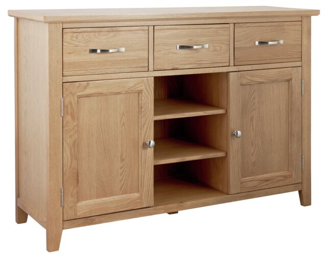 Argos Home Islington Large Oak Veneer Sideboard-Natural - image 1