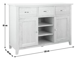 Argos Home Islington Large Oak Veneer Sideboard-Natural - thumbnail 2