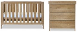 OBaby Nika 2 Piece Nursery Set - Oak - thumbnail 2