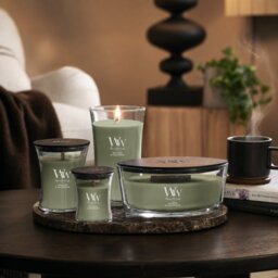 WoodWick Medium Hourglass Jar Candle - Verdant Fig - thumbnail 2