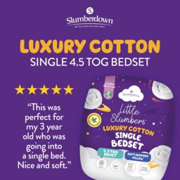 Slumberdown Luxury Cotton 4.5 Tog Kids Bedset - Single - thumbnail 2