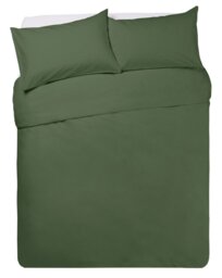 Habitat Polycotton Plain Khaki Bedding Set - Double