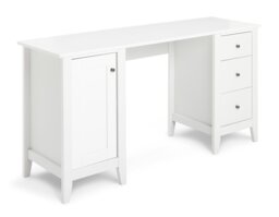 Habitat Minato 3 Drawer Office Desk - White - thumbnail 1