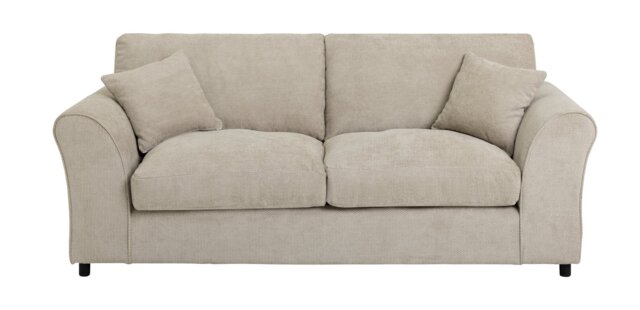 Argos Home Kacey Fabric 3 Seater Sofa - Stone