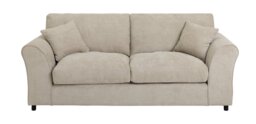 Argos Home Kacey Fabric 3 Seater Sofa - Stone - thumbnail 1