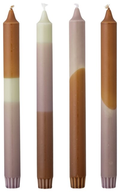 Bloomingville Set of 4 Dip Dye Candles - Unscented - image 1
