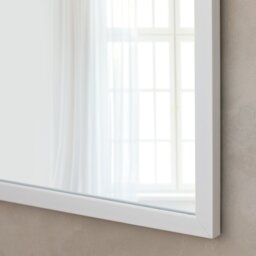 Home Essentials White Square Wall Mirror - 55x55cm - thumbnail 2