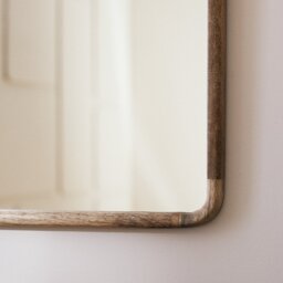 Habitat Mango Wood Wall Mirror - 70x50cm - thumbnail 2