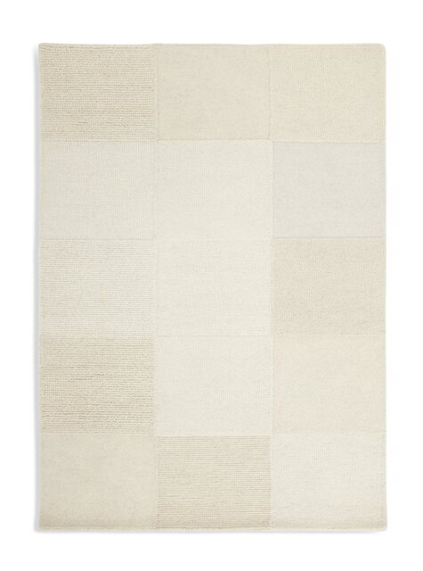 Habitat Checkerboard Natural Wool  Rug - 160x230cm - image 1