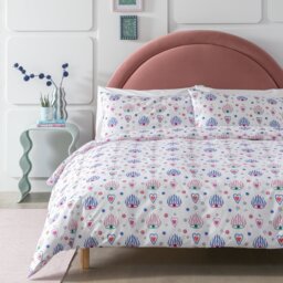 Habitat Cotton Eyes and Heart Print Bedding Set - King - thumbnail 1