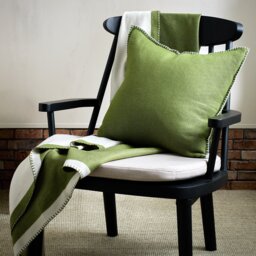 Habitat Blanket Stitch Cushion - Green - 50x50cm