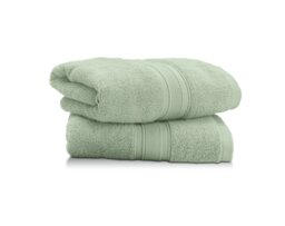 Habitat Supersoft Cotton 2 Pack Hand Towel - Green - thumbnail 1
