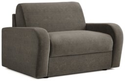 Jay-Be Deco Fabric Love Chair Sofa Bed - Pewter - thumbnail 1