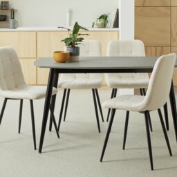 Argos Home Cobin 4 Seater Dining Table - Slate Grey - thumbnail 1