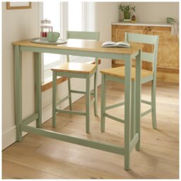Argos Home Chicago Solid Wood 4 Seater Bar Table - Green