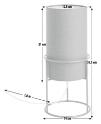 Argos Home Column Table Lamp - Green - thumbnail 2