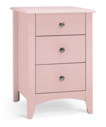 Argos Home Minato 3 Drawer Bedside Table - Pink - thumbnail 2