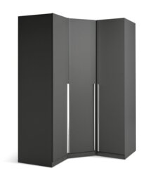 Habitat Munich Corner 3 Door Wardrobe - Anthracite - thumbnail 2
