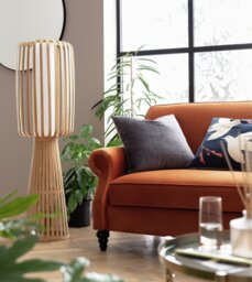 Habitat Achille Japonica Floor Lamp - Ash - thumbnail 1