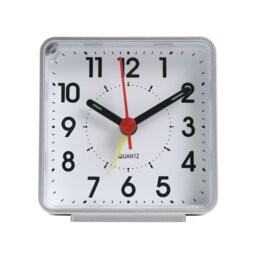Argos Home Analogue Alarm Clock - Silver - thumbnail 2