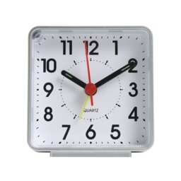 Argos Home Analogue Alarm Clock - Silver - thumbnail 1